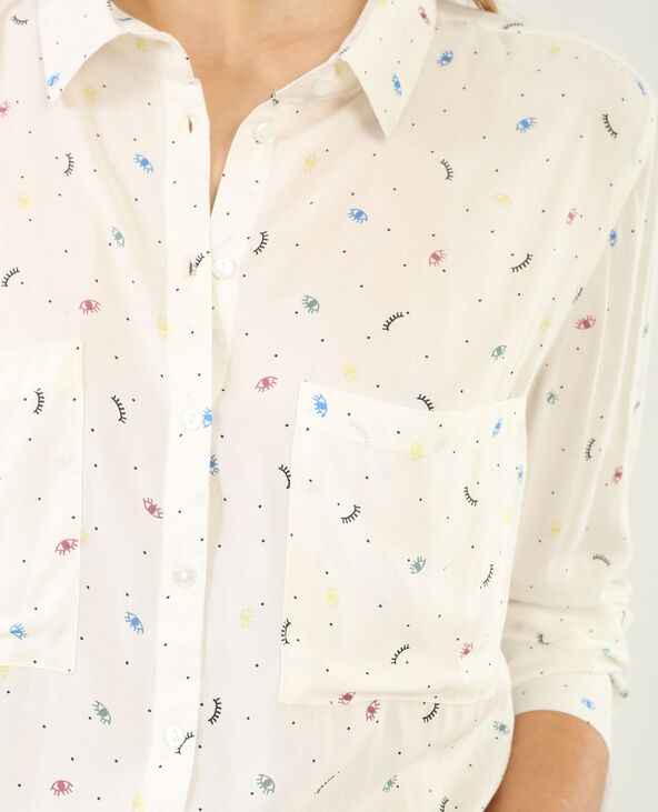Chemise imprimée blanc - Pimkie