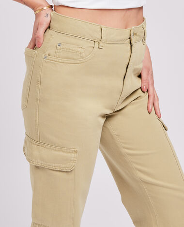 Jean cargo droit marron - Pimkie