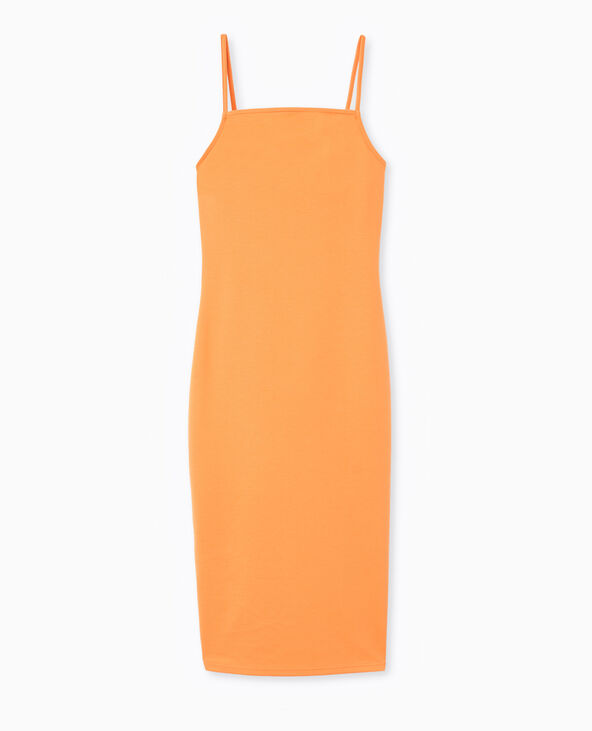 Robe midi moulante orange - Pimkie