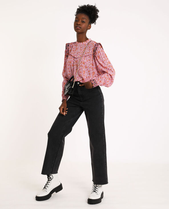 Blouse fleurie noir - Pimkie