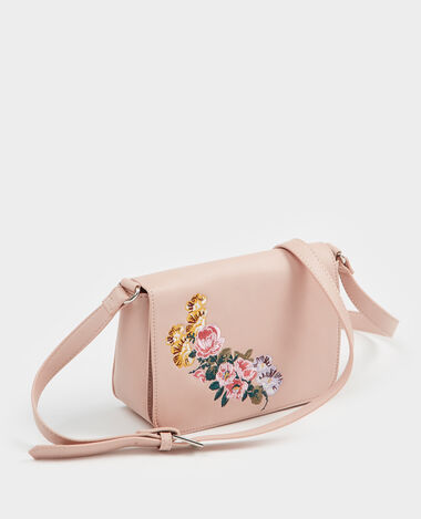 Sac boxy brodé beige - Pimkie