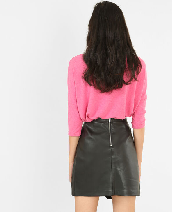 Pull à col bateau rose fuchsia - Pimkie