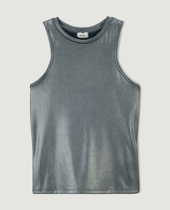 Débardeur maille brillante gris clair - Pimkie