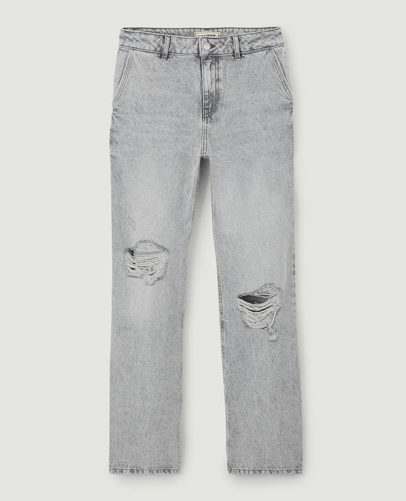 Jean baggy taille basse gris - Pimkie