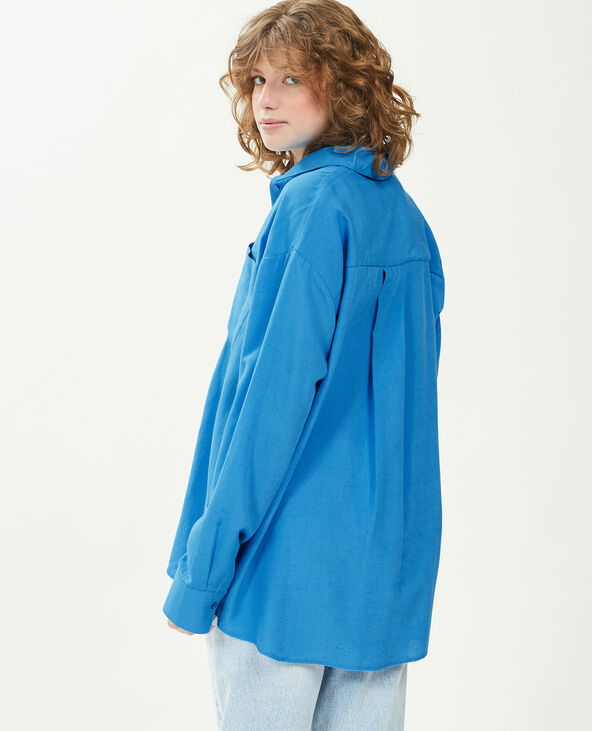 Chemise oversize bleu - Pimkie