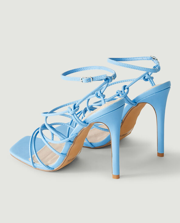 Sandales à talons bleu turquoise - Pimkie