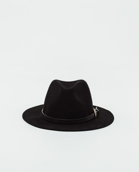 Chapeau en feutrine noir - Pimkie