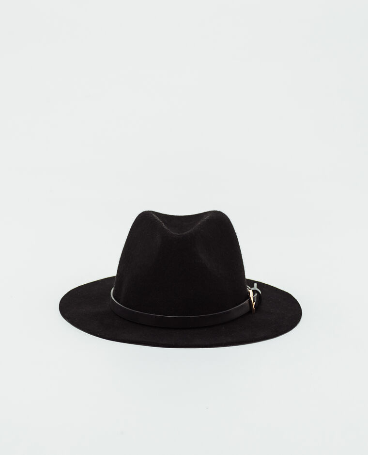 Chapeau en feutrine noir - Pimkie