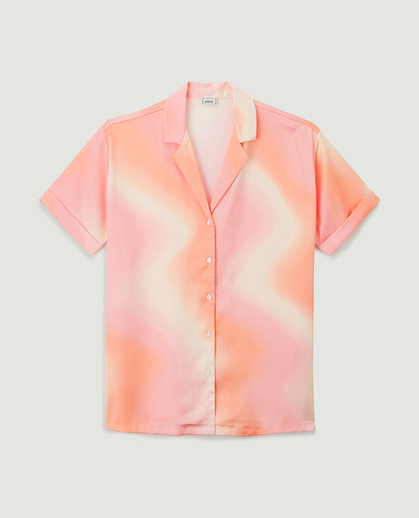 Chemise fluide tie and dye orange - Pimkie