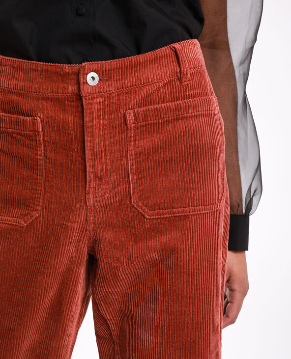 Pantalon velours marron - Pimkie