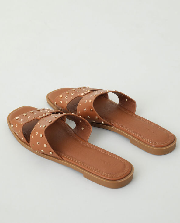 Mules cloutées beige - Pimkie