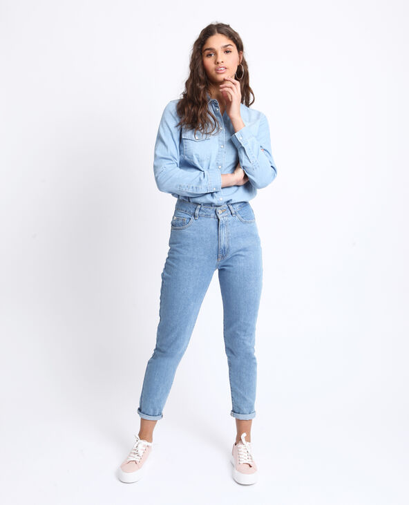 Chemise en jean Jean bleached - Pimkie