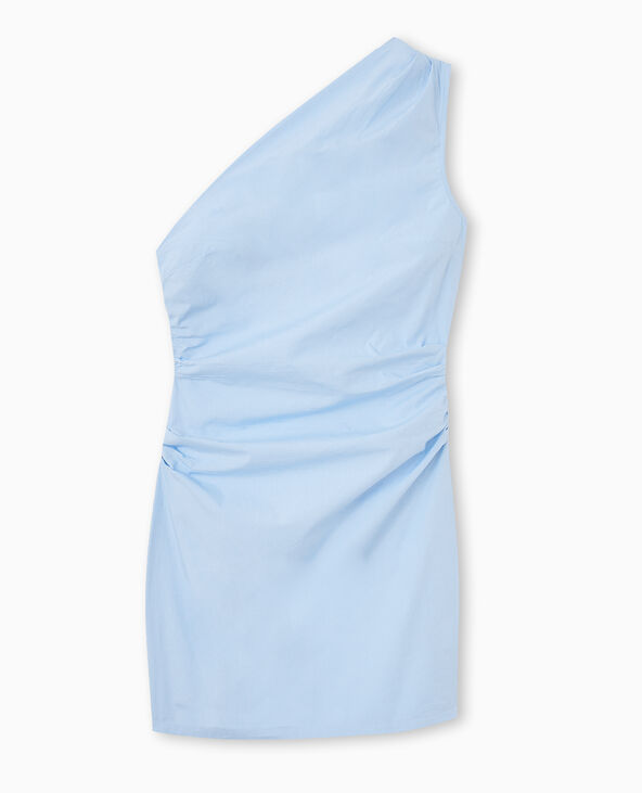 Robe courte asymétrique one shoulder bleu - Pimkie