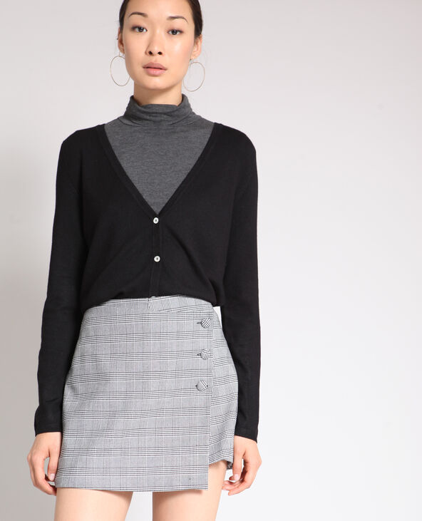 Gilet boutonné noir - Pimkie