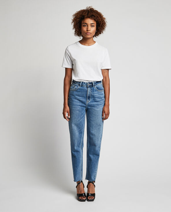 Jean straight taille haute