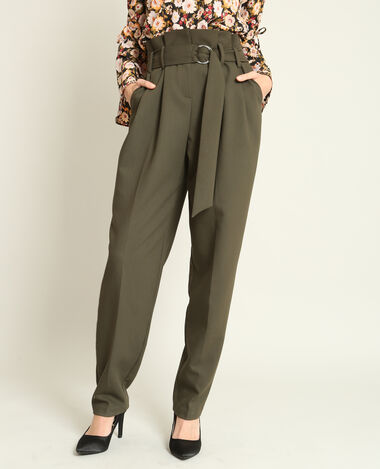 Pantalon carotte vert foncé - Pimkie