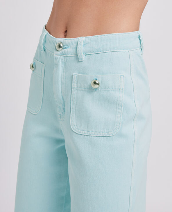 Jean wide taille haute bleu clair - Pimkie