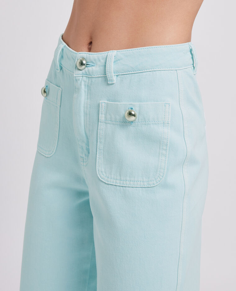 Jean wide taille haute bleu clair - Pimkie