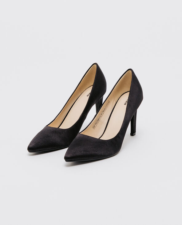 Escarpins satinées noir - Pimkie