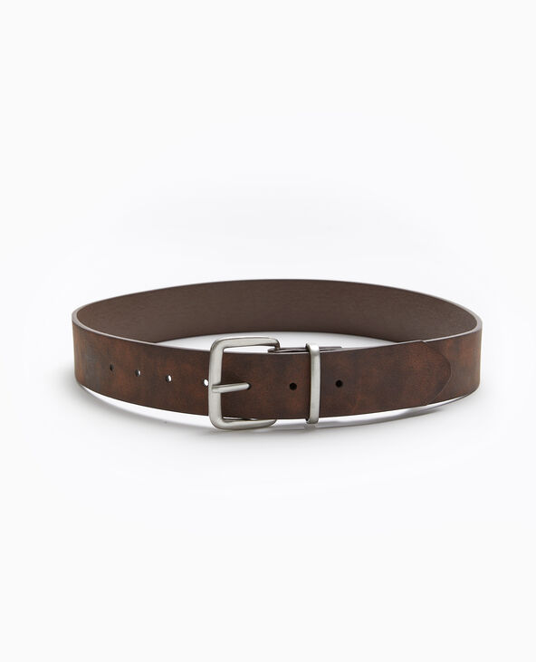 Ceinture aspect vieilli marron - Pimkie