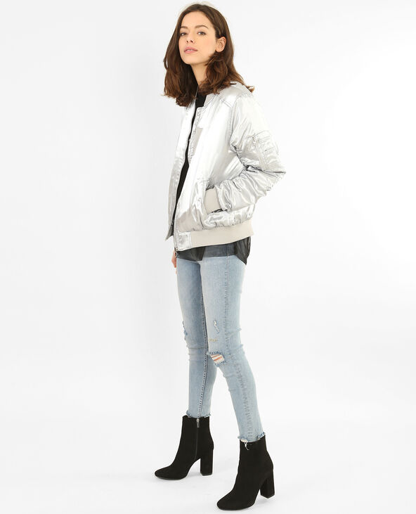 Bomber argenté on sale
