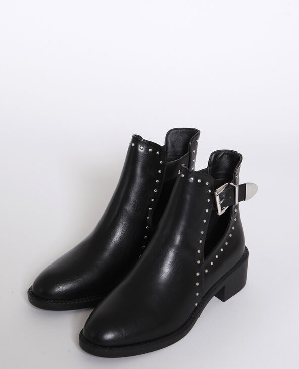 Bottine simili cuir shop