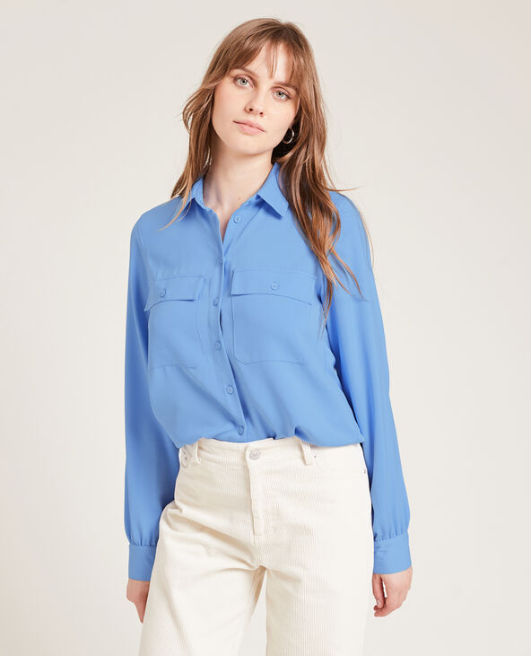 Chemise fluide bleu - Pimkie