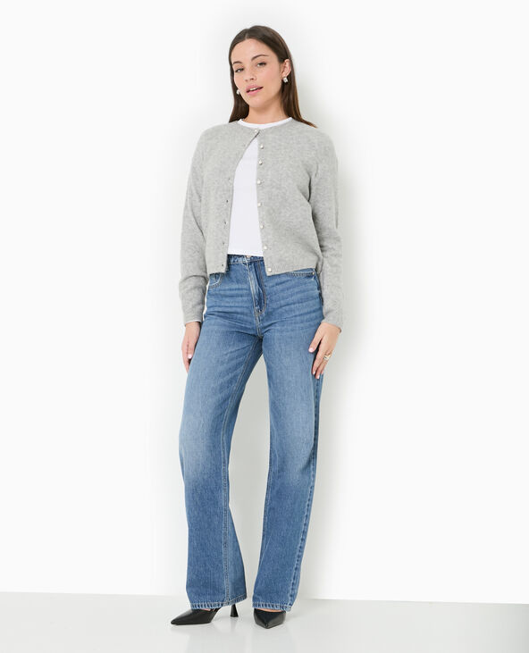 Jean wide taille haute bleu - Pimkie
