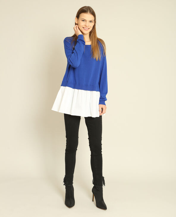 Pull chemise bleu électrique - Pimkie