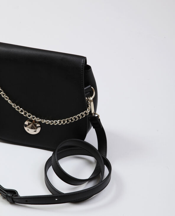 Petit sac en faux cuir noir - Pimkie