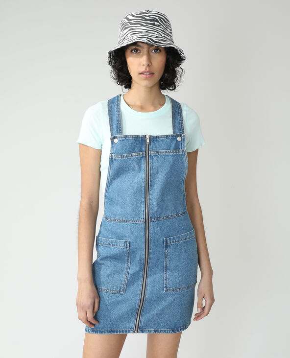 Robe salopette en jean bleu - Pimkie