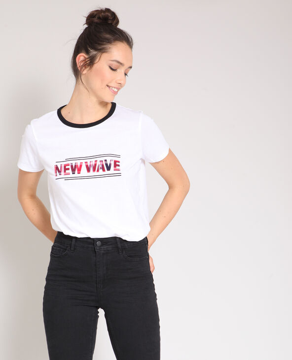 T-shirt New Wave blanc - Pimkie
