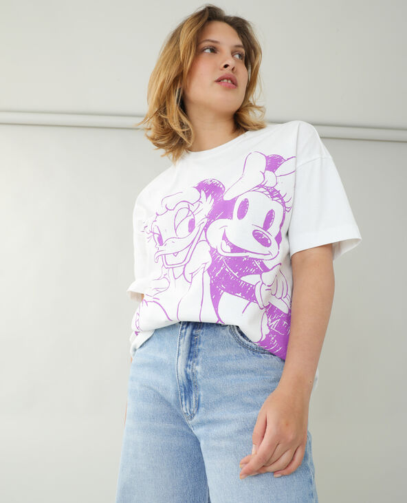 T-shirt ample Minnie et Daisy écru - Pimkie