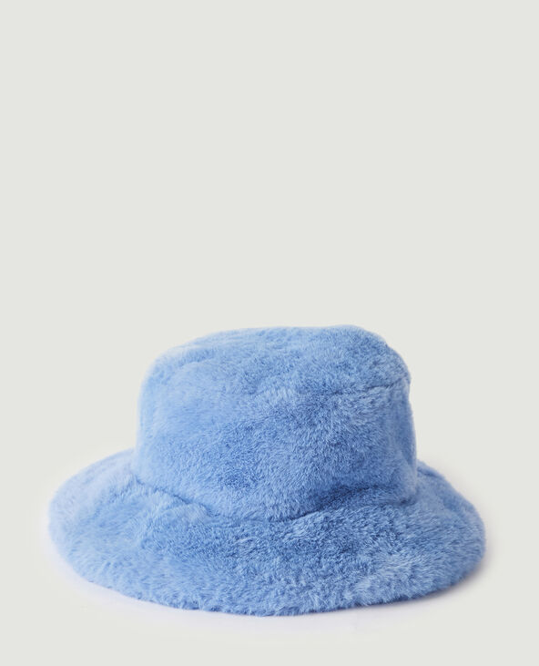 Bob en fausse fourrure bleu clair - Pimkie