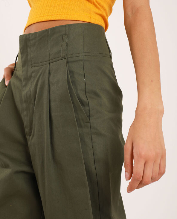 Pantalon à plis taupe - Pimkie