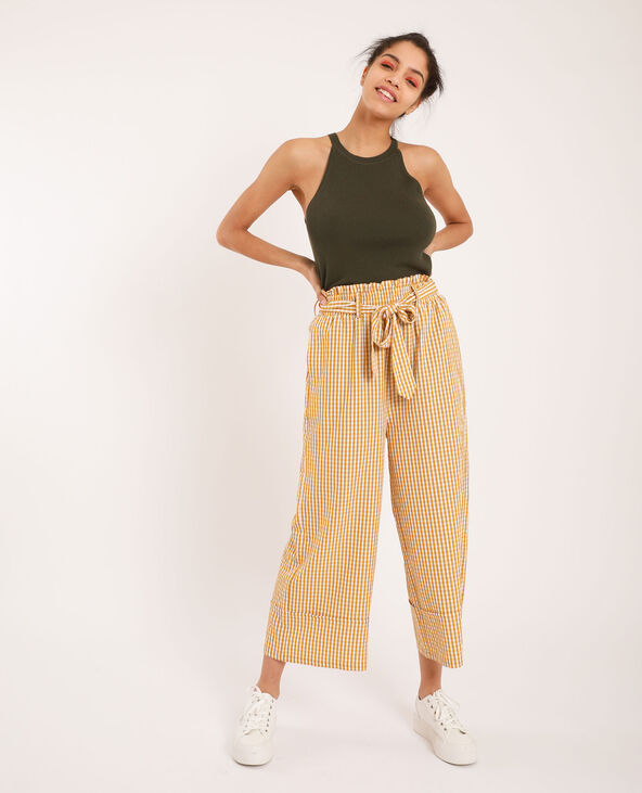 Pantalon large a carreaux Pimkie