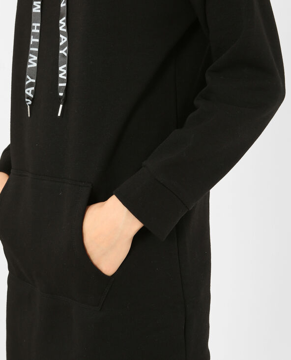 Robe sweat noir - Pimkie