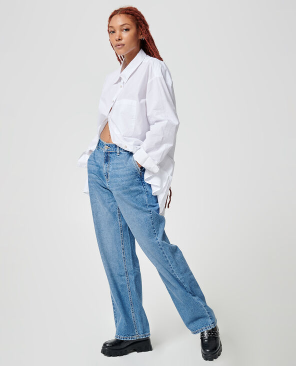 Jean baggy taille  basse bleu - Pimkie