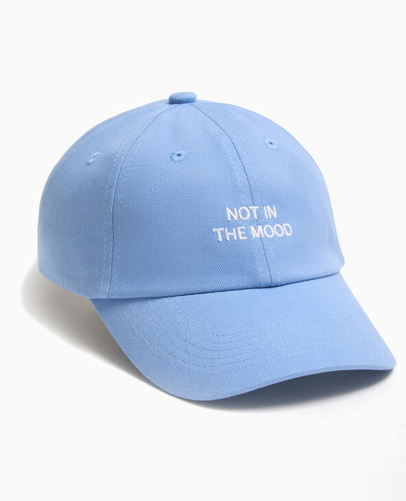 Casquette avec broderie devant bleu - Pimkie