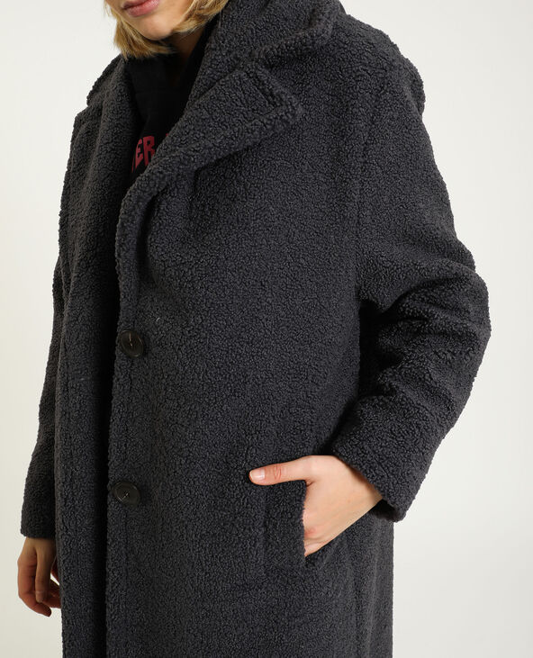 Manteau oversized bouclette