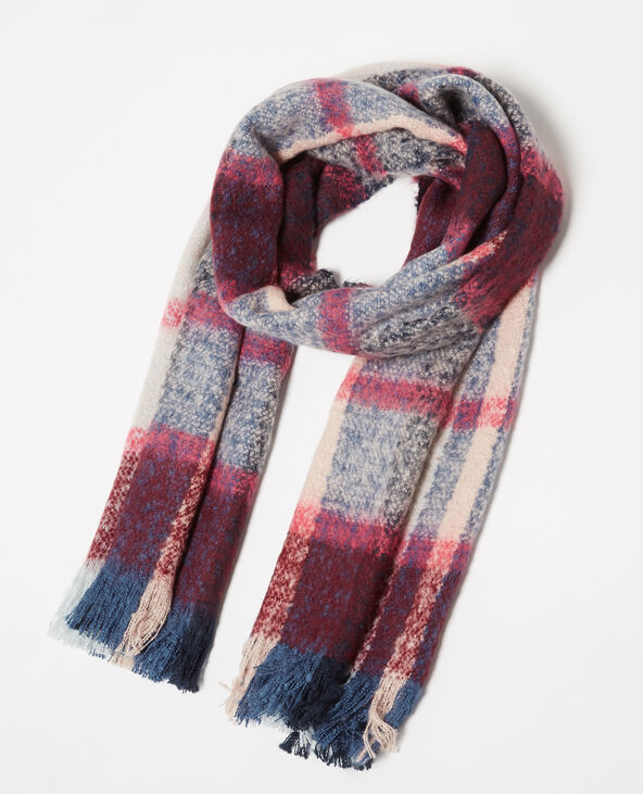 Echarpe plaid chaude bleu foncé - Pimkie