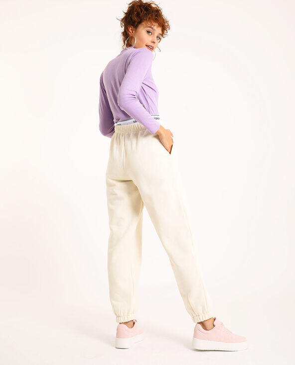 Pantalon molleton beige - Pimkie