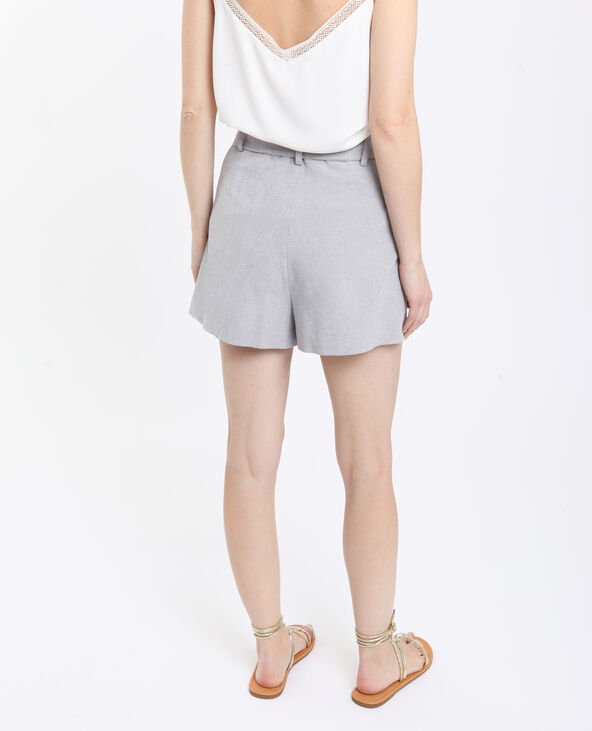 Short fluide gris chiné - Pimkie