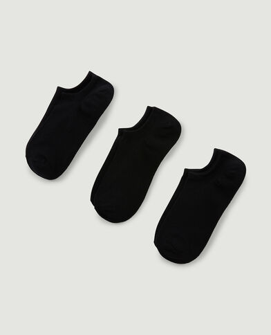 Lot de 3 paires de chaussettes basses noir - Pimkie