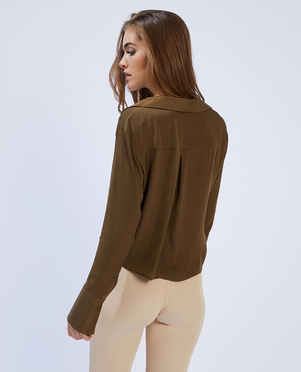 Chemise fluide marron - Pimkie
