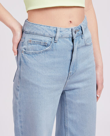 Jean large effet délavé bleu - Pimkie