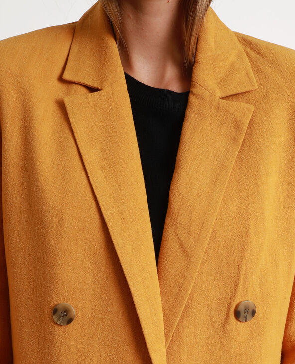 Blazer double boutonnage orange - Pimkie
