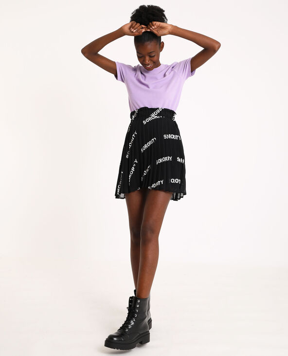 Jupe plissée noire pimkie clearance