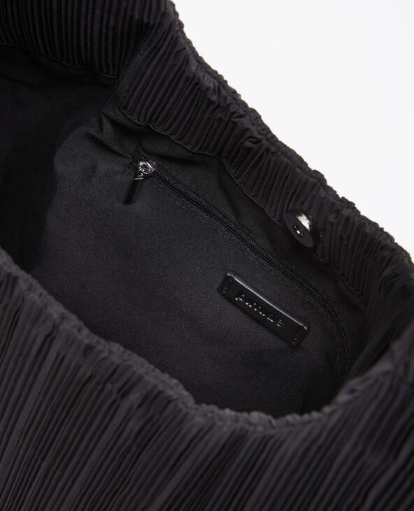 Sac en tissu plissé porté épaule noir - Pimkie