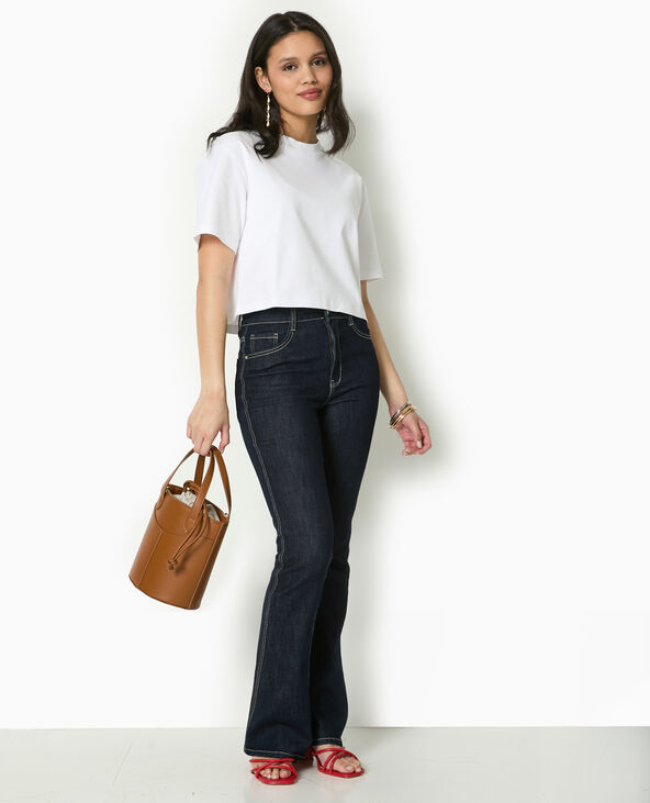 T-shirt ample et court blanc - Pimkie